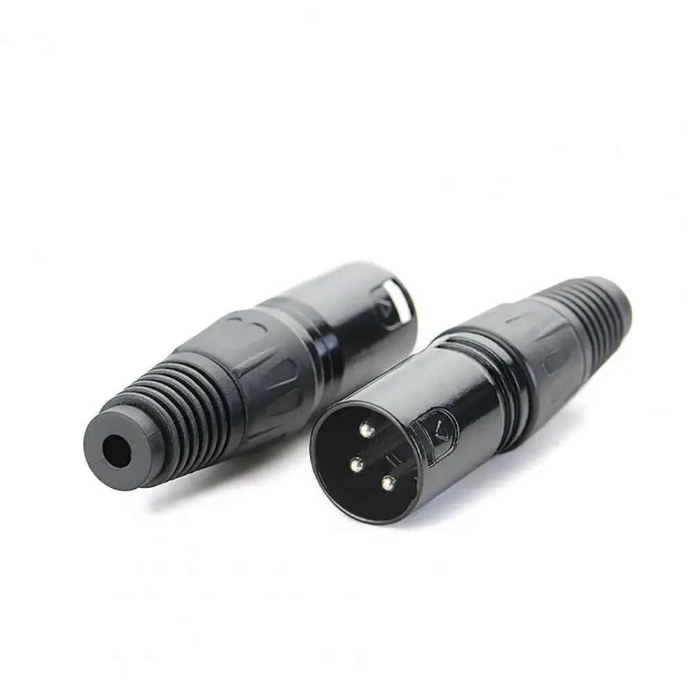 

High-fidelity Durable 3Pin XLR Plug Adapter MIC Cable Terminal Audio Accessories