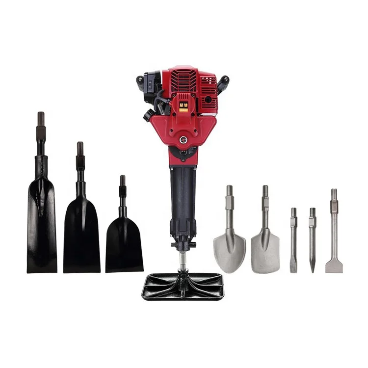 

Gasoline Jack Hammer 2 stroke Portable Petrol Breaker with Chisels Shovels for Cutting Tree Root Ditching Tamping