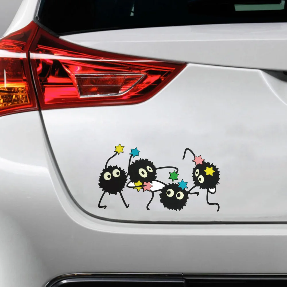 Мультфильм Сажа Сприйт автомобильная наклейка Ghibli аниме водостойкая Susuwatari авто
