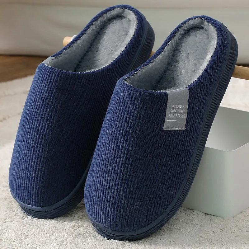 2022 New Women Indoor Slippers Warm Plush Home Slipper Anti Slip Autumn Winter Shoes House Floor Soft Slient Slides for Bedroom