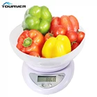 Портативные электронные весы, светодиодный цифровой прибор для взвешивания фруктов, почтовых продуктов, кухонные аксессуары, 5 кг