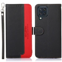for samsung m23 m33 m53 5g 2022 flip case samsung galaxy m12 anti theft brush leather wallet case for galaxy m52 m 32 22 cover
