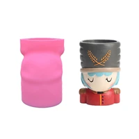 staunch soldier silicone mould ornament homemade ashtray flower pot chocolate cake manual craft gift make