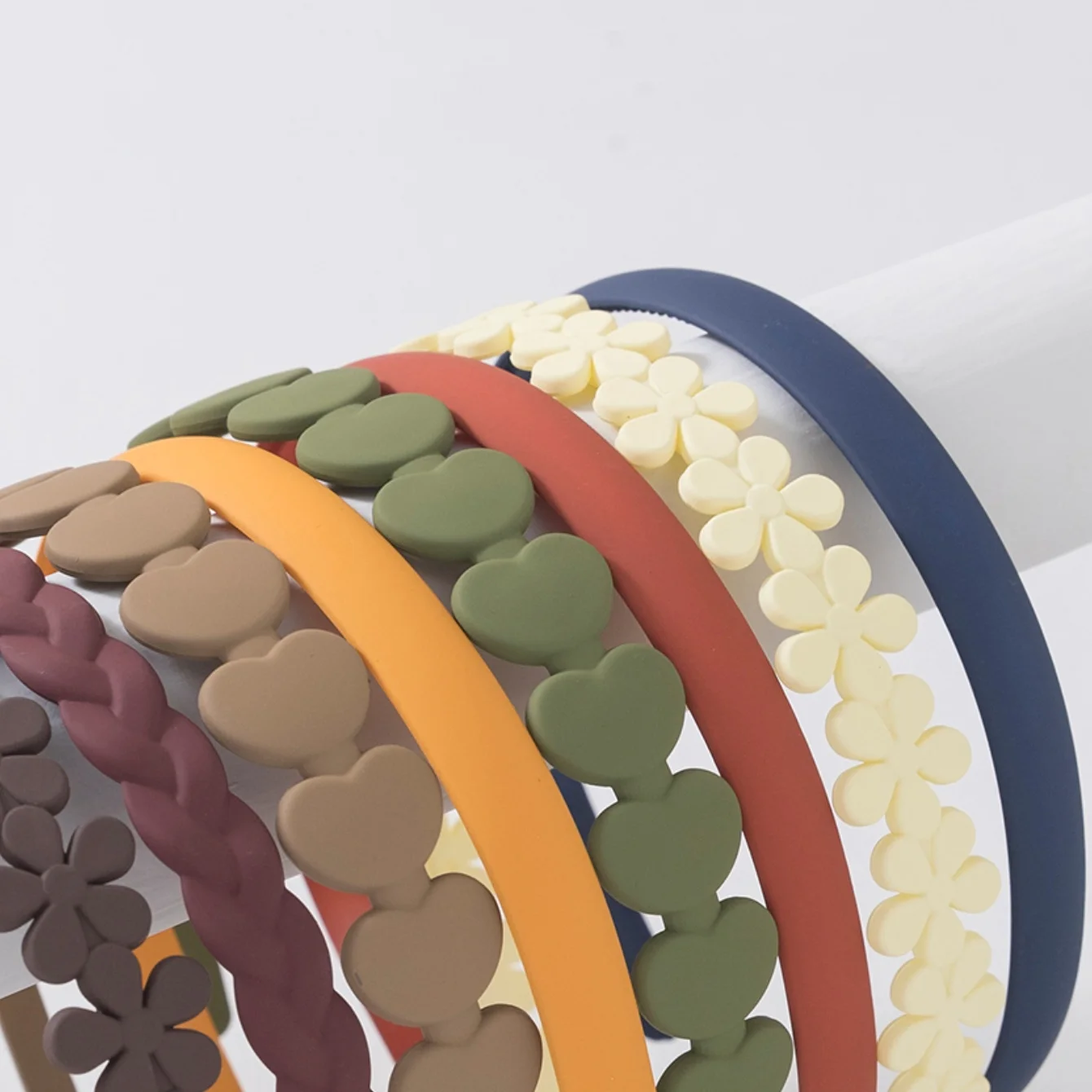 8 шт. женские повязки для волос с широкими краями и зубцами