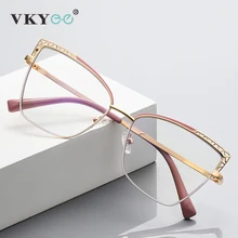VICKY Fashion optical Frame Brand Design Women Eyeglasses Can Customized Prescription Anti-blue Light Prescription Glasses 3106