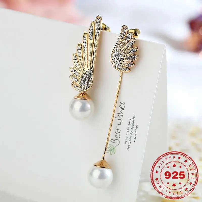 Женские серьги-подвески с искусственным жемчугом 14 к | Украшения и аксессуары