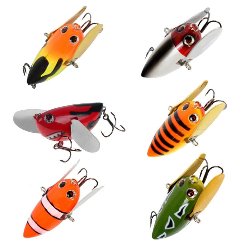 

Bionic Fishing Bait, Bionic Cicada Fish Lures with Hooks Cicada Shape Hard Bait for Outdoor Fishing Hard Lures