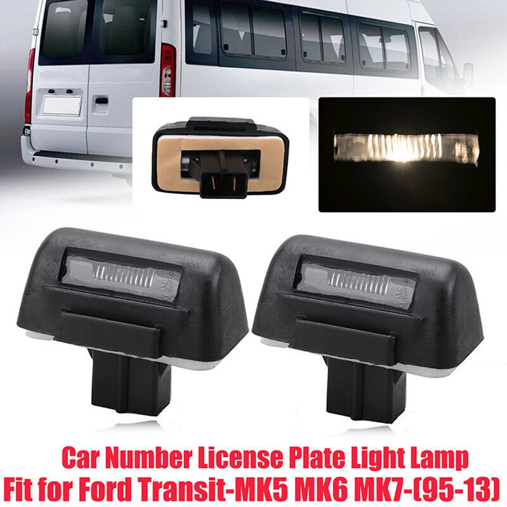

2 шт., светодиодные лампы для заднего номерного знака Ford Transit MK5 MK6 MK7 1985-2013 6000K