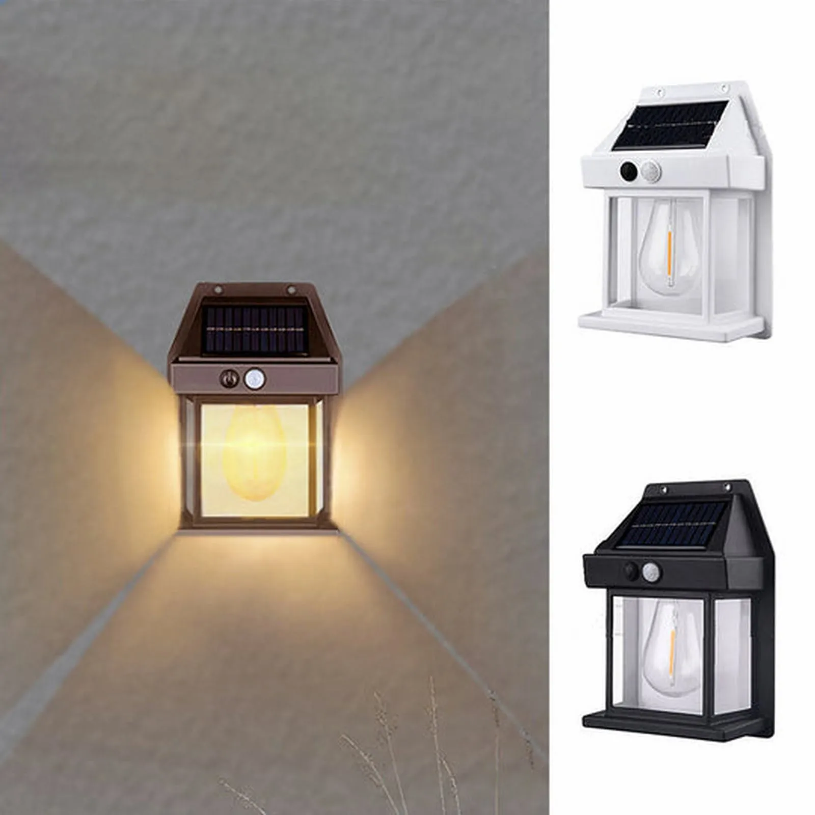 

Solar Tungsten Wall Light 2023 New Wireless Dusk To Dawn Motion Sensor LED Wall Sconce IP65 Waterproofs Solar Securitys Light