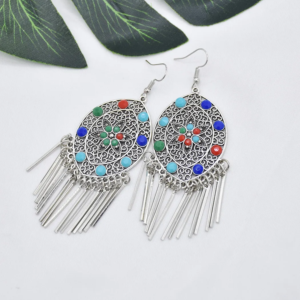 Европейские и ретро этнические серьги модные индивидуальные праздничные