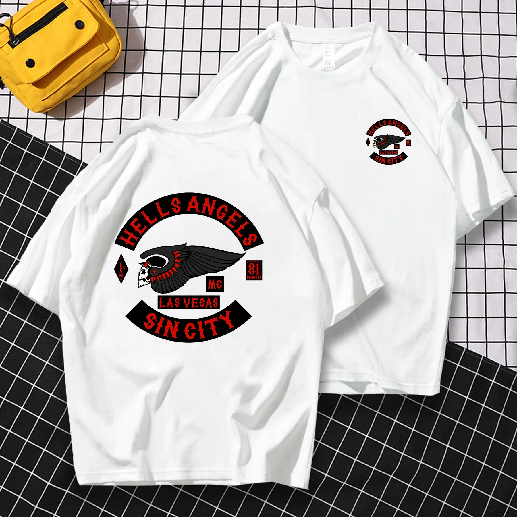 

Men/women Fashion Summer Y2k Anime Harajuku Hip Hop Oversized T-shirt Hells Angels T-shirt Graphic Tees Short Sleeve Tops