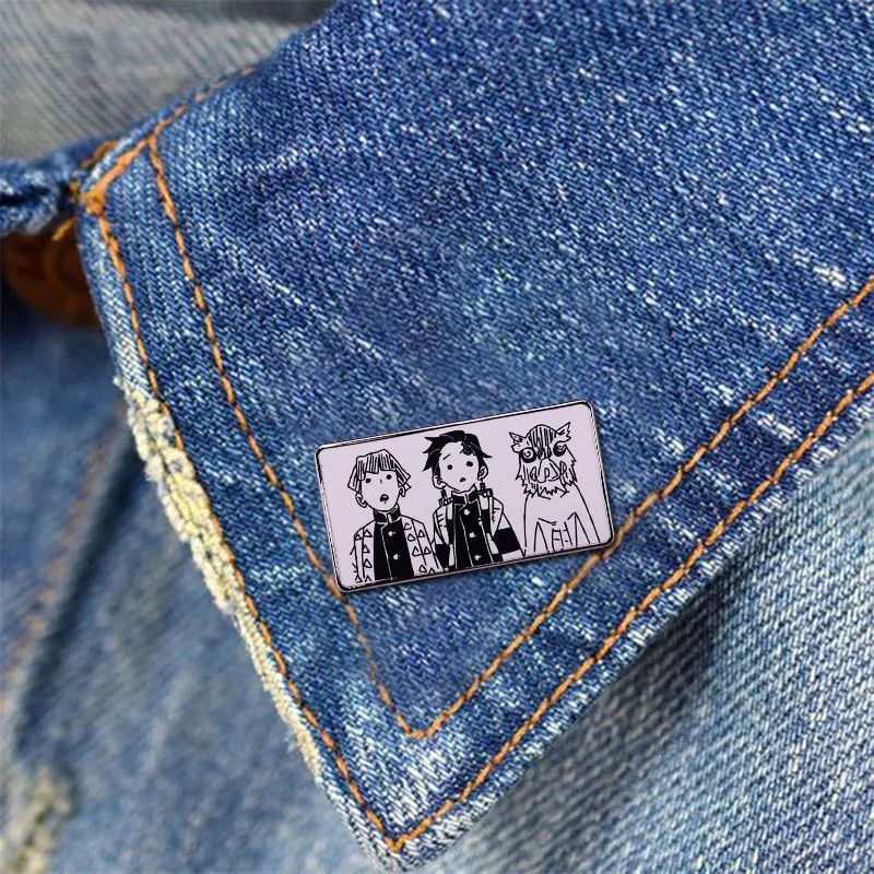 Милые эмалевые заколки в японском стиле аниме персонализированная брошь манги