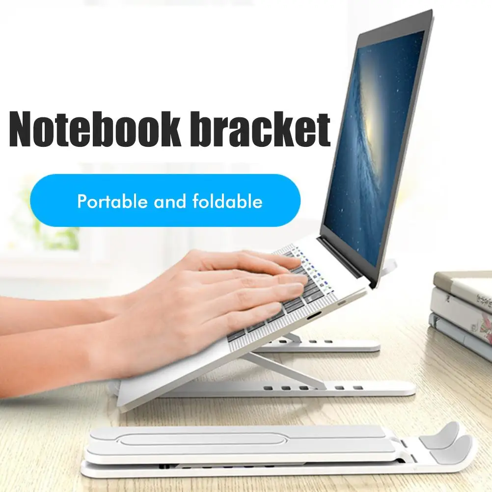 

Laptop Cooling Bracket Foldable Non-slip Laptop Riser Base Stand Portable Laptop Tray