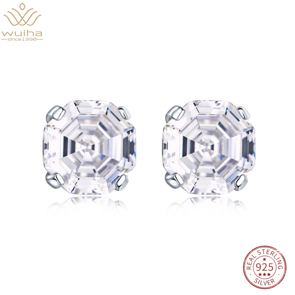 

Серьги-подвески женские из серебра 925 пробы с муассанитом