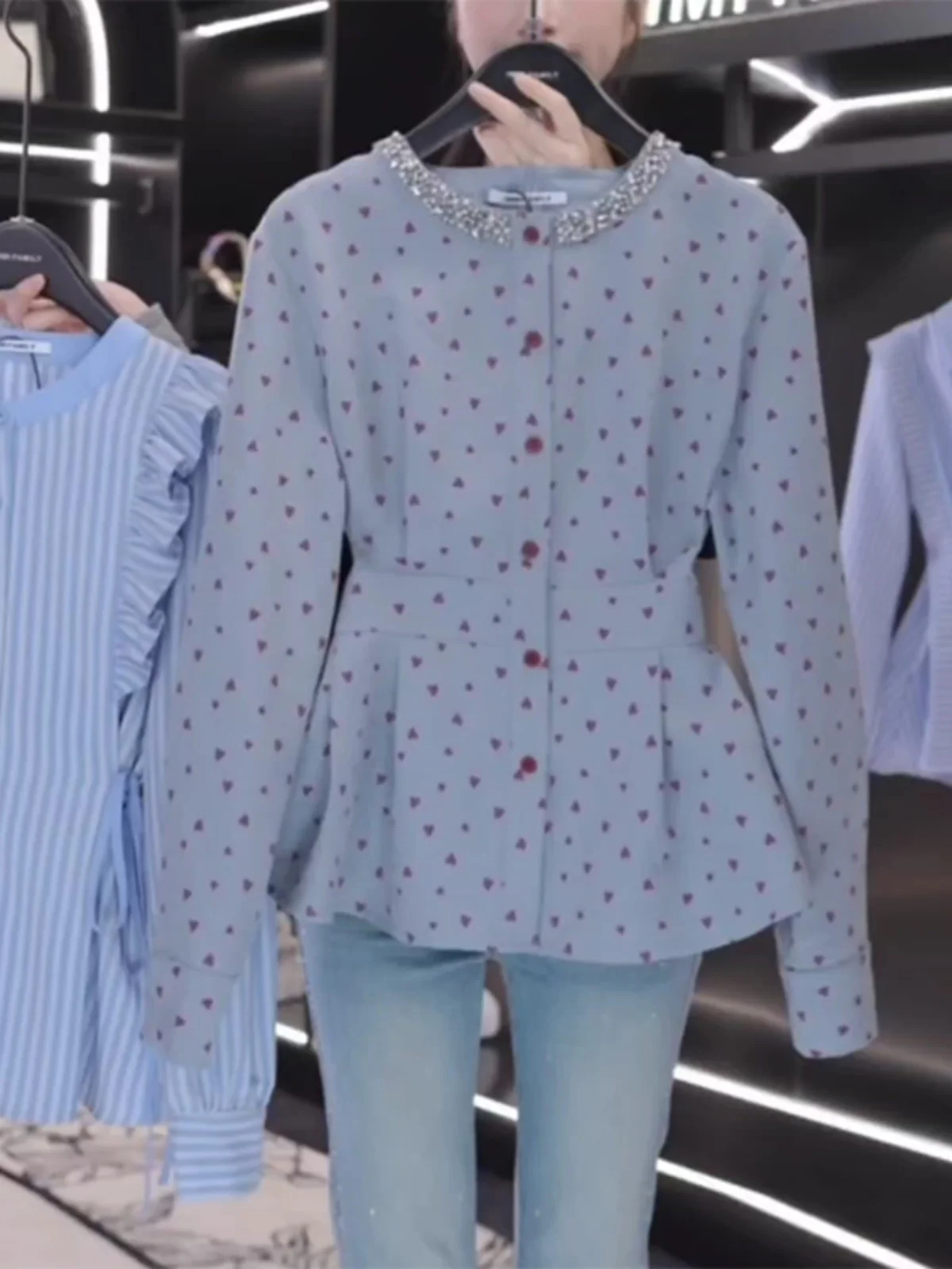 Женская одежда осень 2024 новый дизайн стильная рубашка с длинным рукавом и