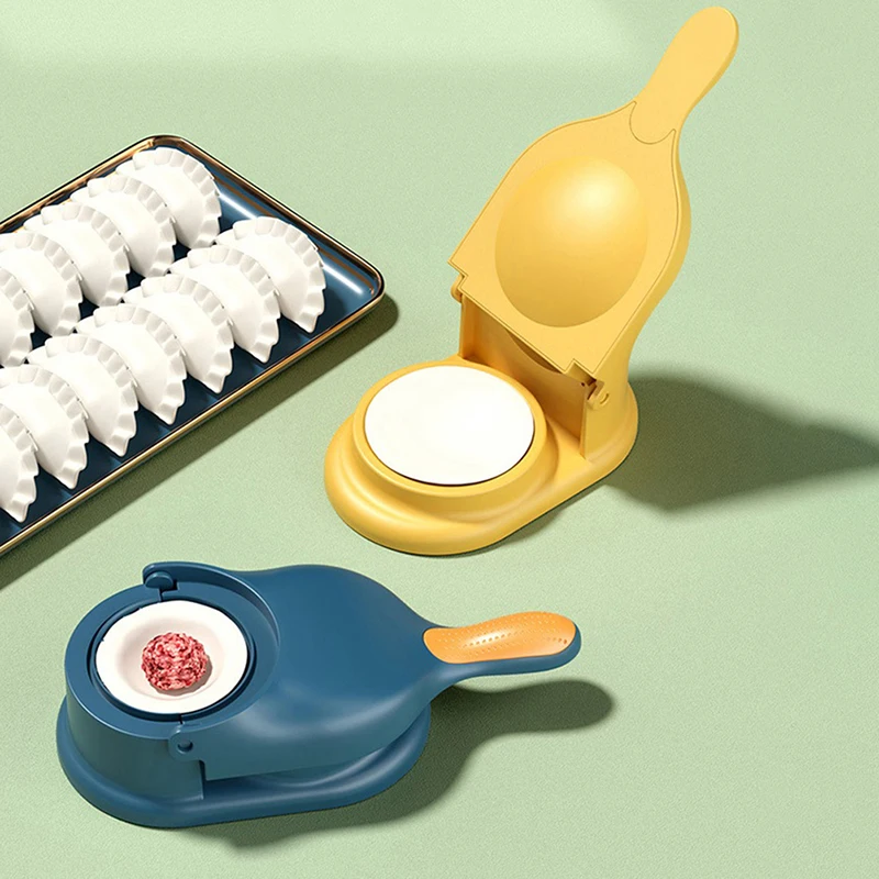 

2 In 1 Dough Pressing Tool Set With Rolling Dumpling Maker Manual Press Dumpling Skin Mold DIY Dumpling Makerвсе по 1 гривне