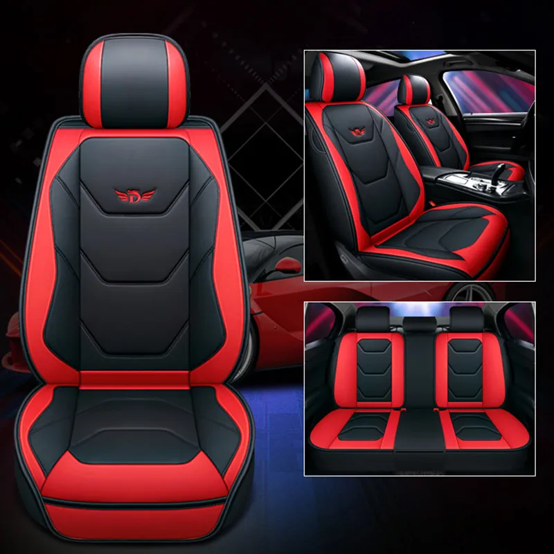

New Leather Car Seat Cover Set Universal Fit For Most Cars Auto Chair Protector Comfort Car Seat Cushion Mat PU Car Seat Cover