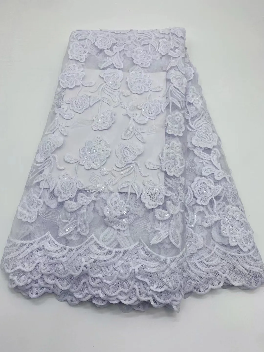 

Чисто белое Африканское кружево, вышитая ткань 2021, высокое качество, нигерийский стиль, 5 ярдов, для свадебного платья на день рождения, пошив