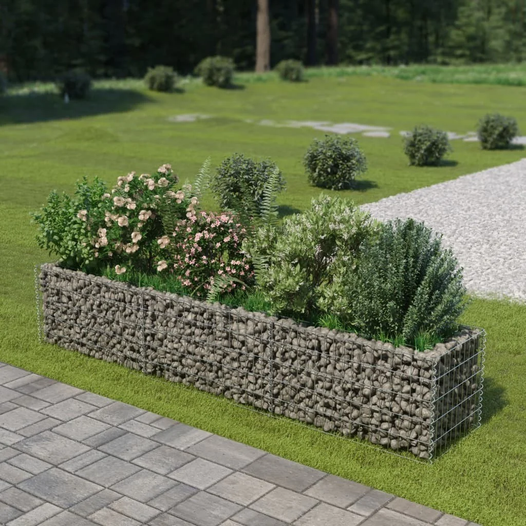 

Gabion плантатор оцинкованная сталь 106,3 "x 19,7" x 19,7"
