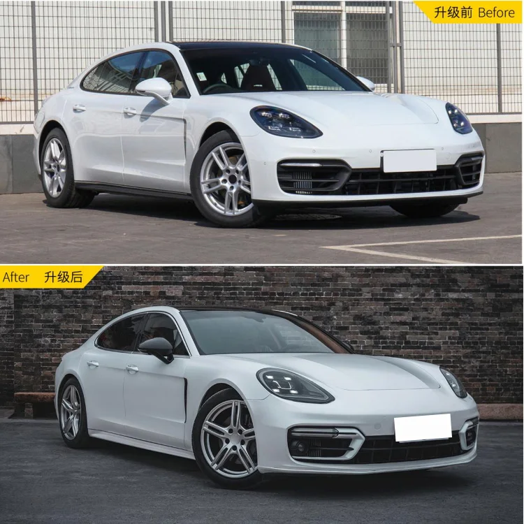 Фото Damei оригинальное качество Panamera 971 971.2 GTS SD Style Bodykit LED DRL Передний бампер Задний диффузор Боковые юбки Комплект кузова для Porsc №2