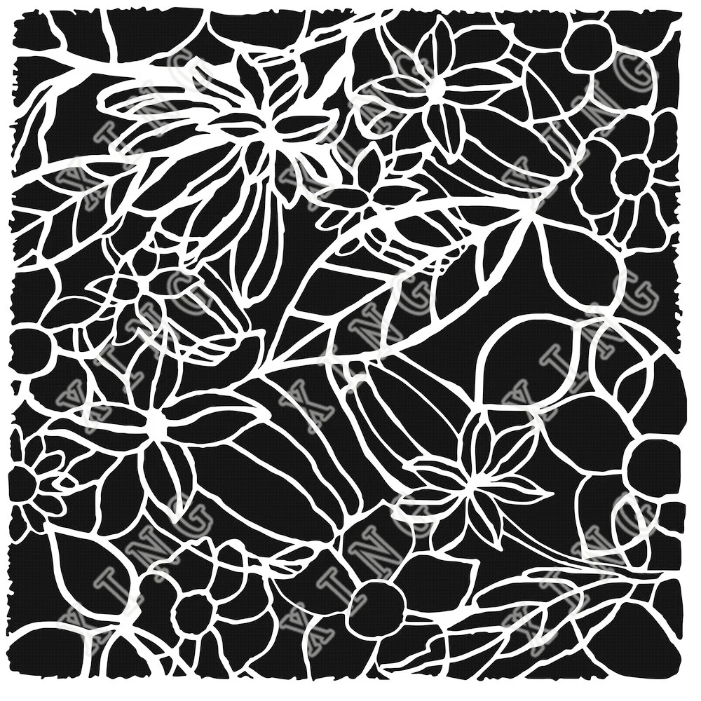 

2022 New Arrival Framed Garden 6x6 Layered Stencils Handmade Diy Scrapbooking Cut Stencil Make Photo Album Background Decoration