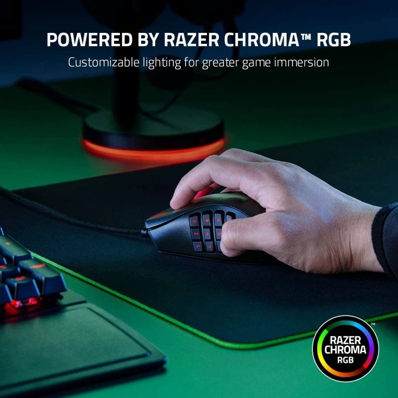 Фото Лидер продаж Razer Naga X 18000 точек на дюйм оптическая программируемая проводная мышь с 16 клавишами №5