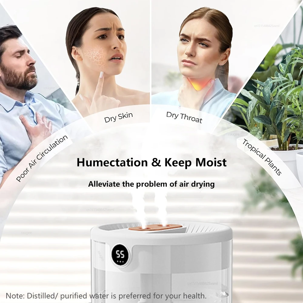 Увлажнитель-Ароматизатор воздуха с двойным распылителем 2 л