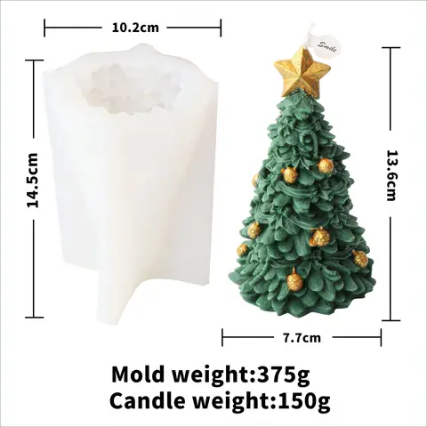 Силиконовая форма для рождественской елки «сделай сам», 10-25 см