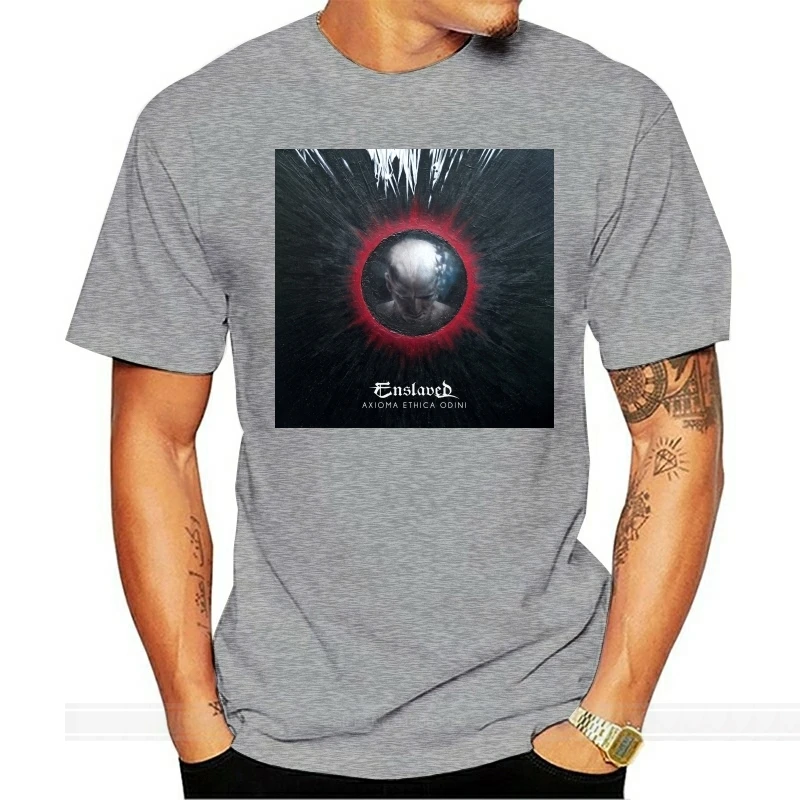 

Новинка, Мужская черная футболка в стиле Enslaved Blodhemn с металлической рок-группой, размеры детской модели, модная футболка, мужская хлопковая брендовая футболка
