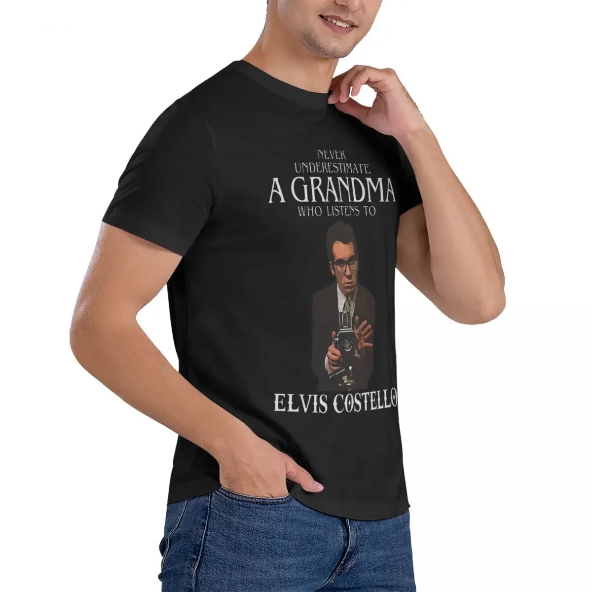 Винтажная футболка с круглым вырезом и коротким рукавом для мужчин женщин