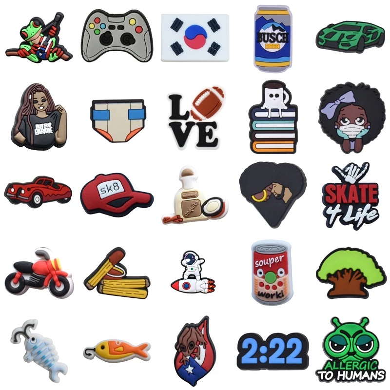 

Shoes Accessories Gifts Decorations for Crocs Boy Set Jeans Para Pins Wholesale Bulk Women Charm Packs Men Girl Kids Shoe Charms