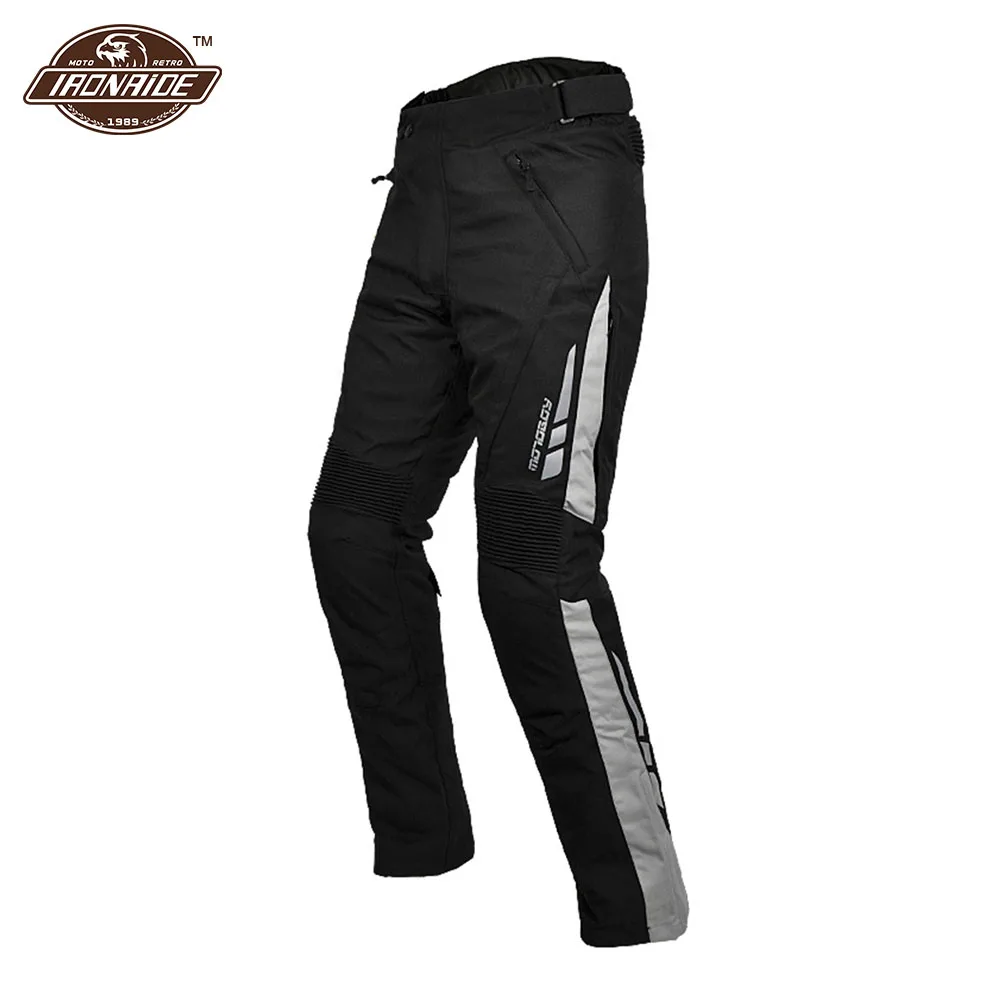 

Men's Cold-proof Pantalon Moto Windproof Waterproof Motocross Pants 4 Seasons Motorcycle Pants Anti-drop Cycling Pants
