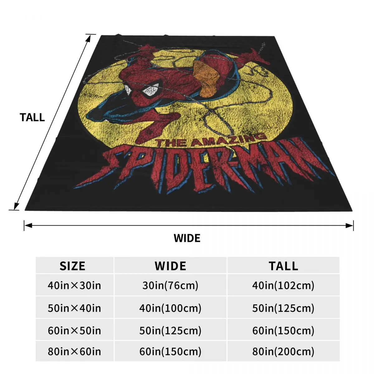 Удивительное одеяло Человек-паук качественное супермягкое зимнее для пикника