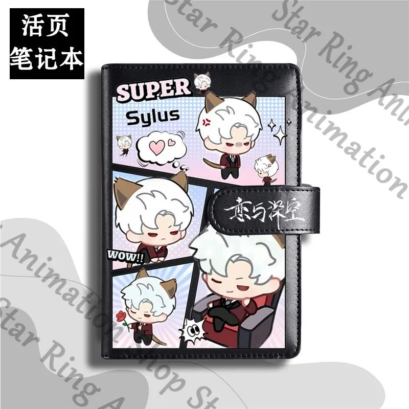 

Аниме Love and Deepspace Sylus Zayne Rafayel 90 листов сменный блокнот с листьями A6 A5 бумага для переплета канцелярские принадлежности школьный косплей