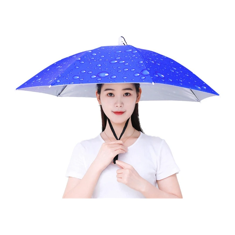 Шапка-Зонт от дождя складная спортивный солнцезащитный козырек для отдыха на