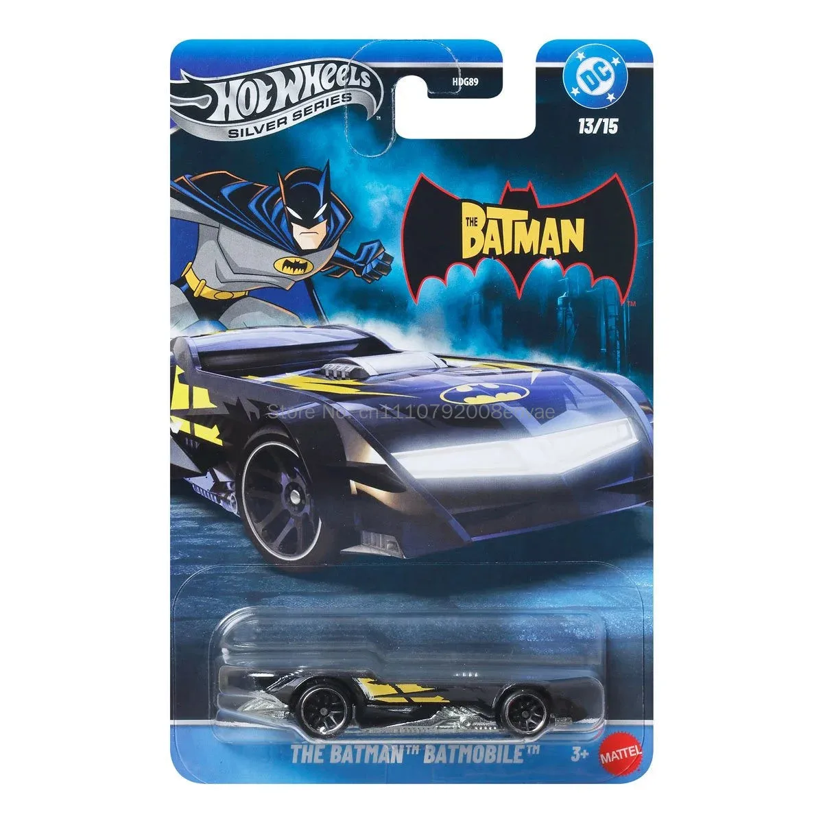 Hot Wheels Silver Label Высокоскоростной автомобиль Бэтмена, масштаб 1:64, коллекционное издание, набор литых моделей из сплава, игрушка Hdg89 (art.: 3920dd07d249d) - 3920dd07d249d