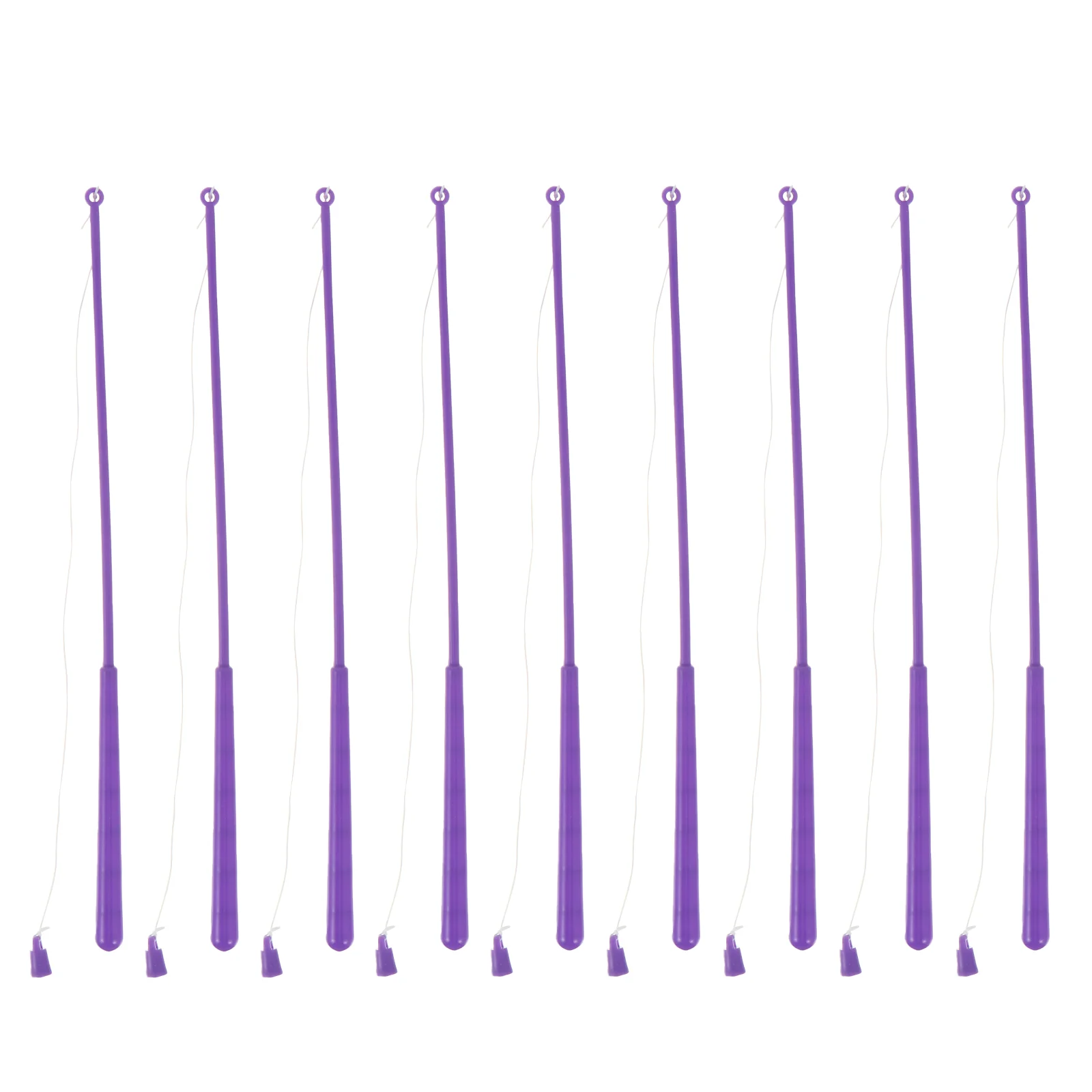 

20 Pcs Kids Playset Fishing Pond Plastic Rods Joystick Toy Accessories Games Supplies Purple Preschool