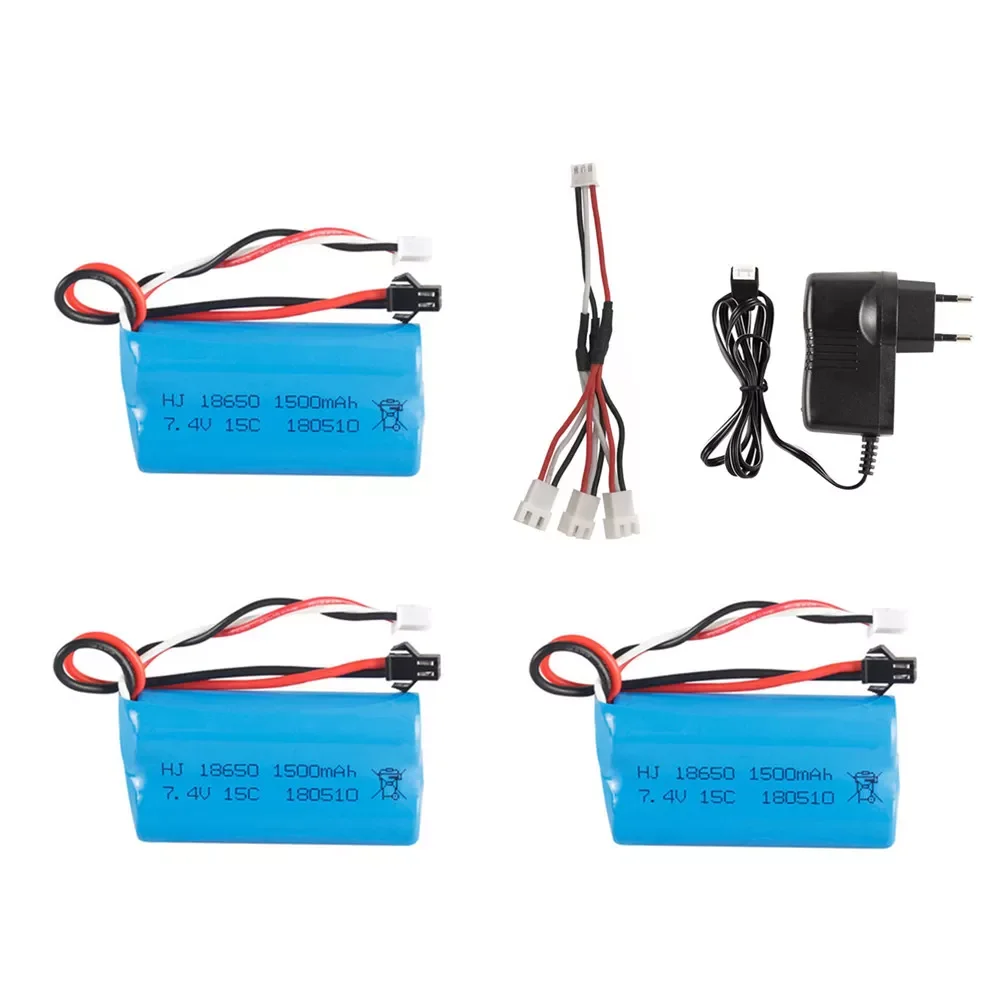 

NEW 7.4V 1500mAh lipo Battery for YDI U12A Syma S033g Q1 TK H101 Rc Toys Boats Cars Tanks Drone Part 18650 battery and charger s