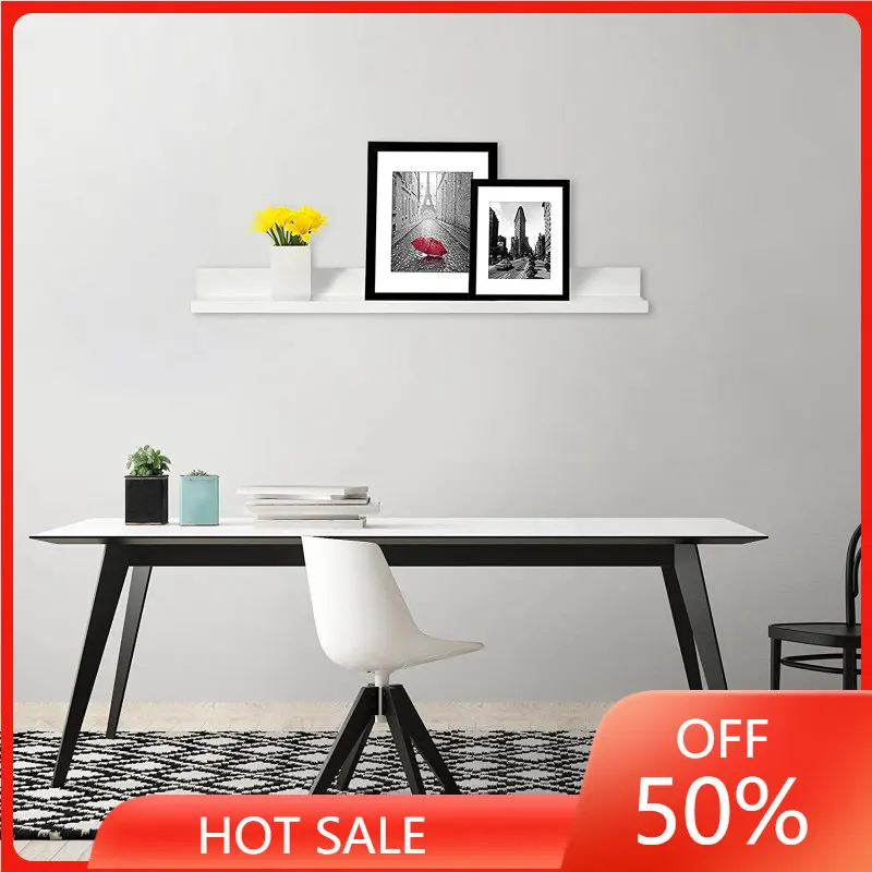 

of 3 14-inch Floating Wall Shelves by White YJ