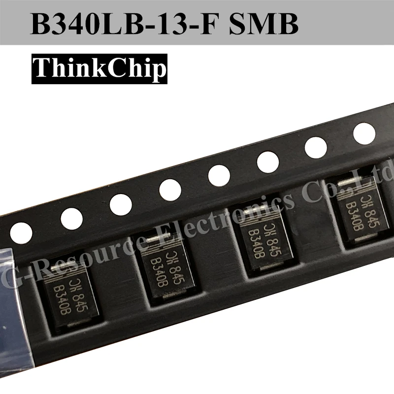 

(50pcs) B340LB-13-F SMB B340B 3.0A LOW VF SCHOTTKY BARRIER RECTIFIER