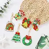 4/5/6pcs Diamond Painting Keychain 5D DIY Cartoon Animal Rhinestone Embroidery Mosaic Key Ring Woman Bag Pendant Christmas Gifts 3