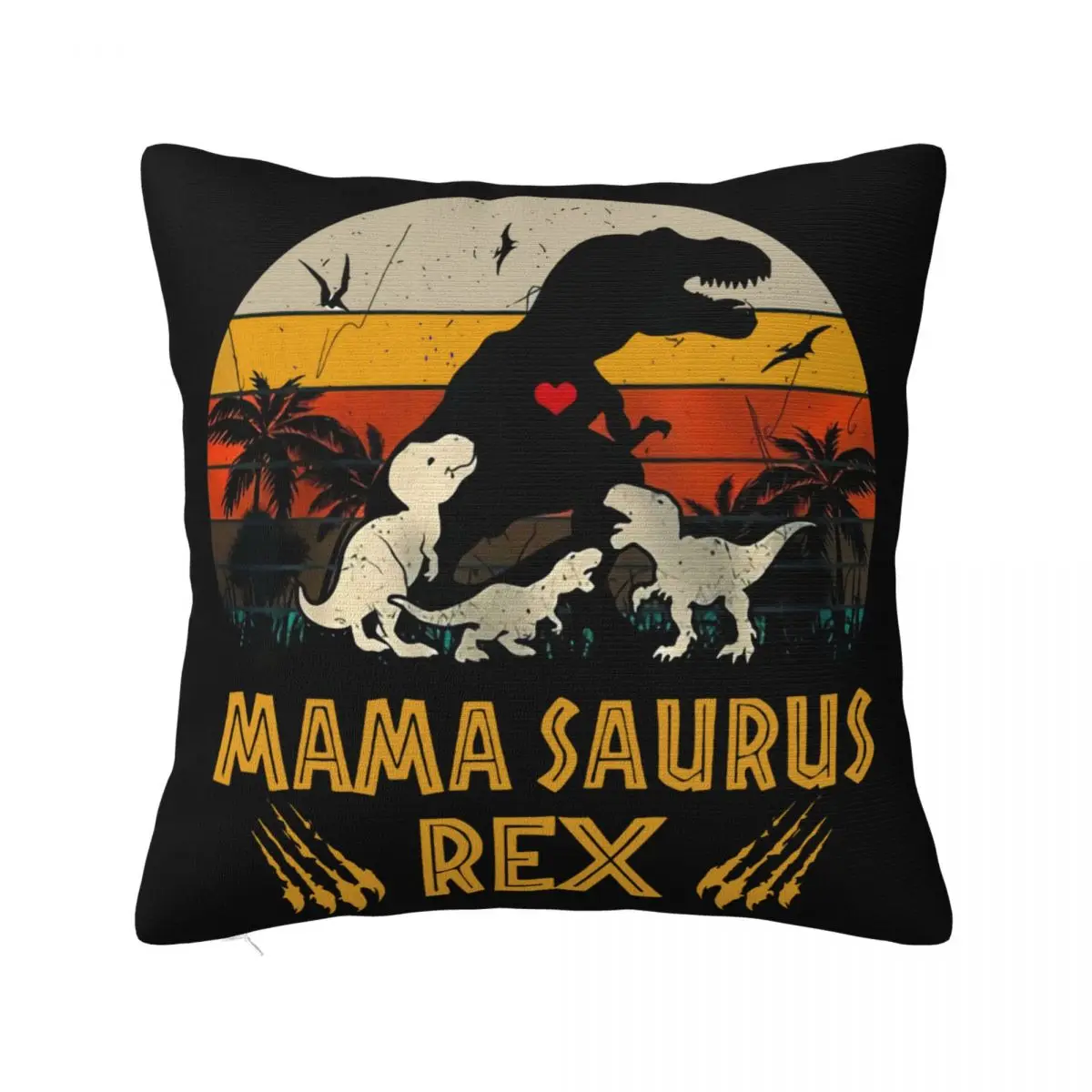 Новая забавная женская наволочка Mamasaurus Rex I Three Kids Mom And Dinasaur S 2XL прямая облегающая в