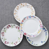wourmth pastoral bone china dishes and plates porcelain cake dish pastry fruit tray ceramic tableware steak dinner plates