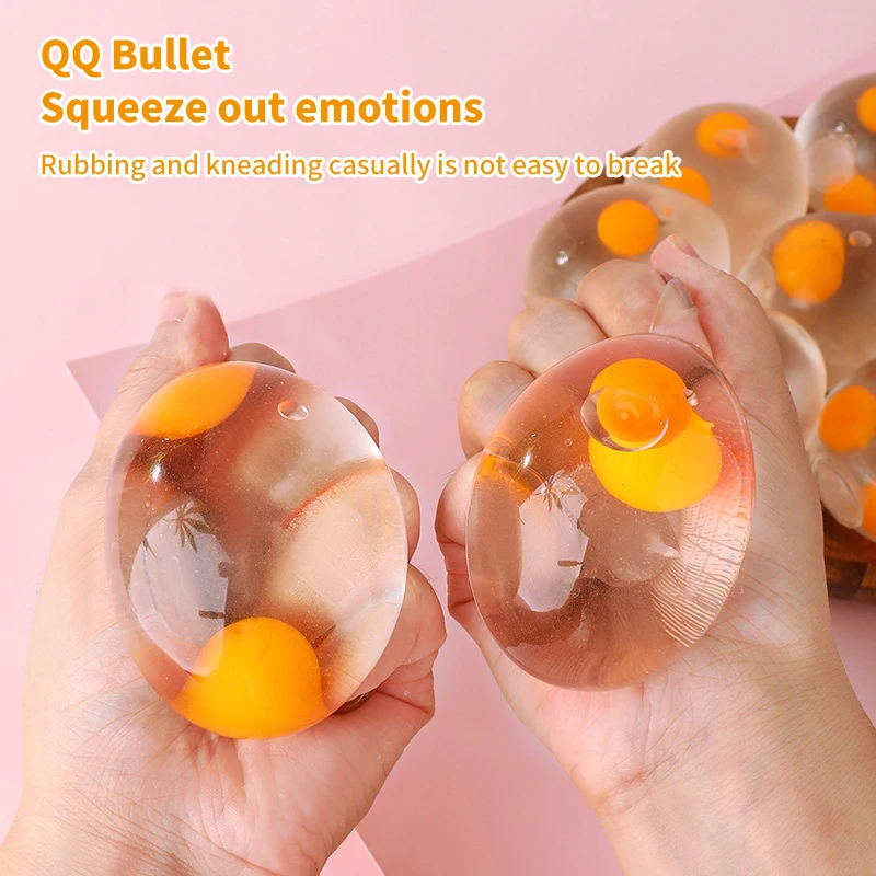 Хитрая декомпрессия 3D яйцо щипцы мяч силиконовые Push Its Bubble антистрессовые
