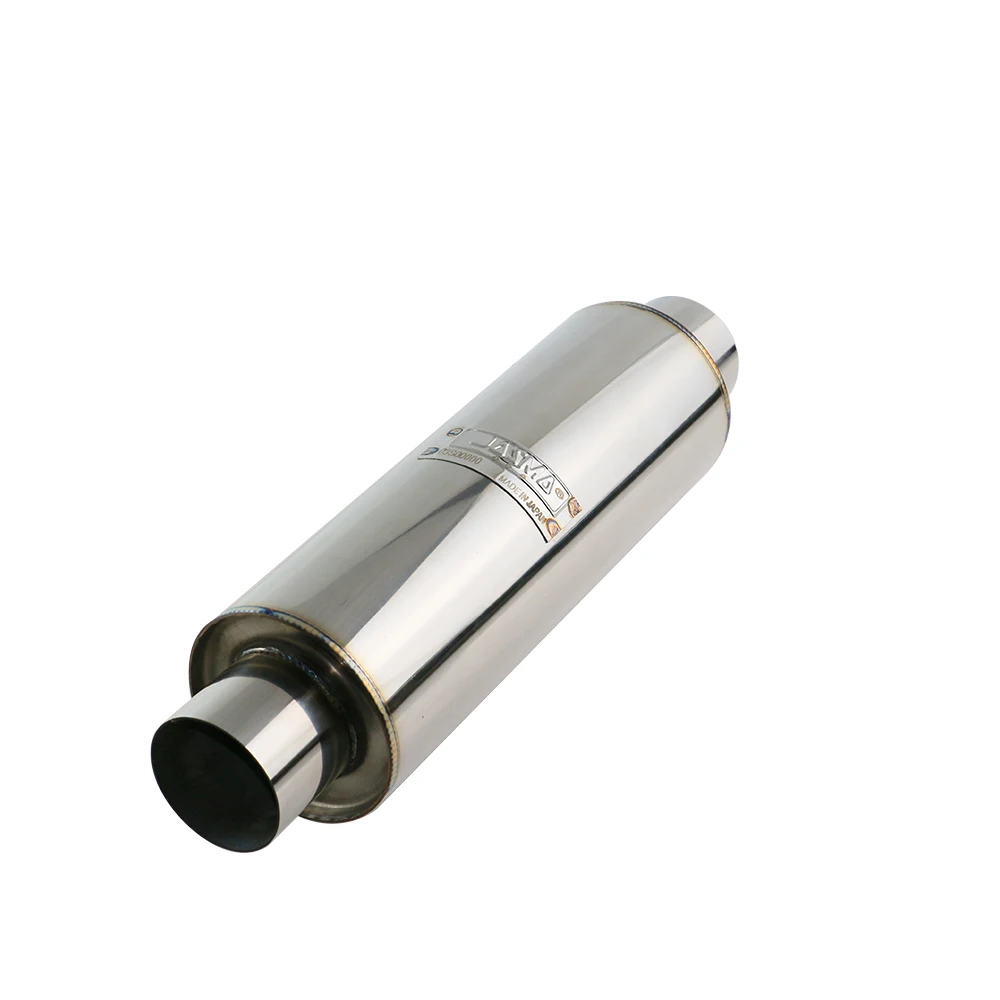 JZZ Exhaust Silencer Pipes Spiral Inner Pipe for 2.5/2 inch Exhaust Resonator Universal Stainless Steel Exhaust Muffler