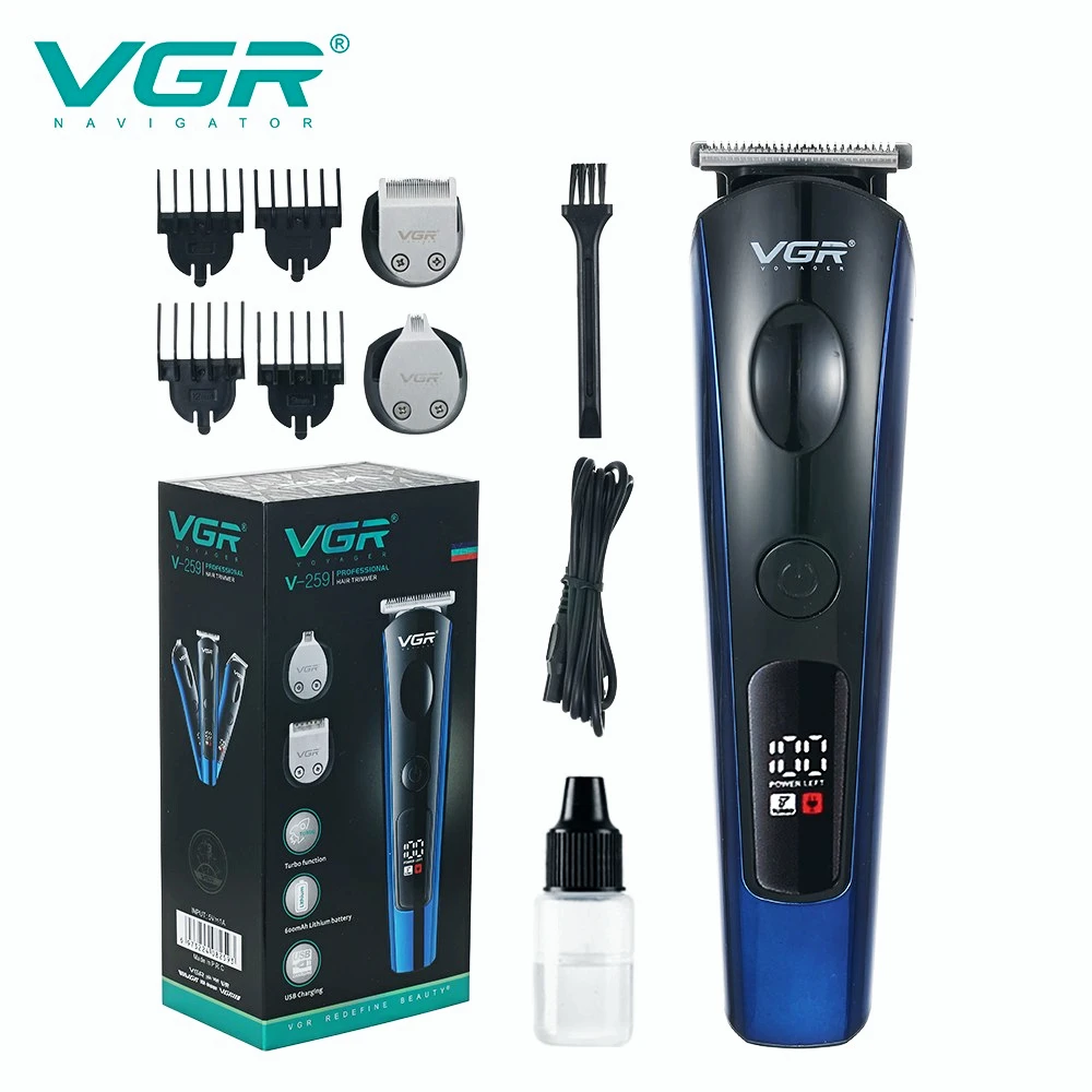 

VGR Haircut Machine Professional Hair Clipper Wireless Hair Cutting Machine Hair Trimmer Men Electric Barber 3 in 1 USB V-259