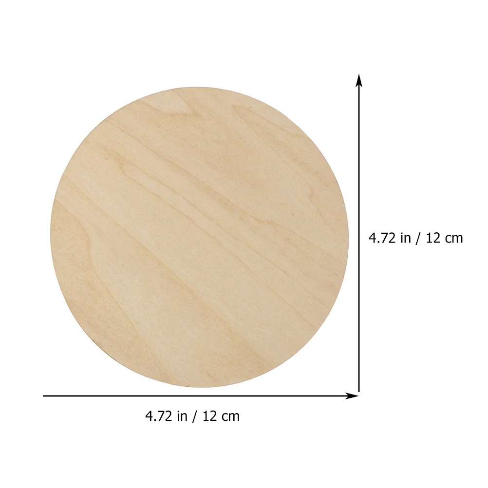 

Wood Wooden Slices Circles Round Crafts Discs Unfinished Blank Diy Rounds Chips Sign Coasters Circle Painting Craft Inch Pieces