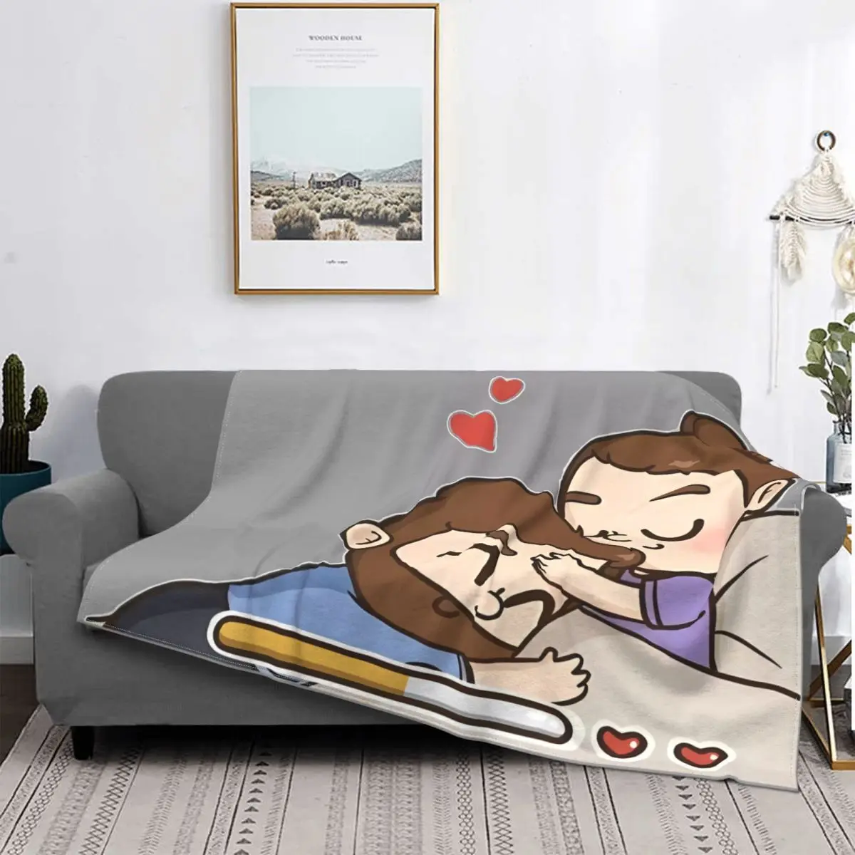 Спальный Pibubear 2024 ультра-мягкое Флисовое одеяло