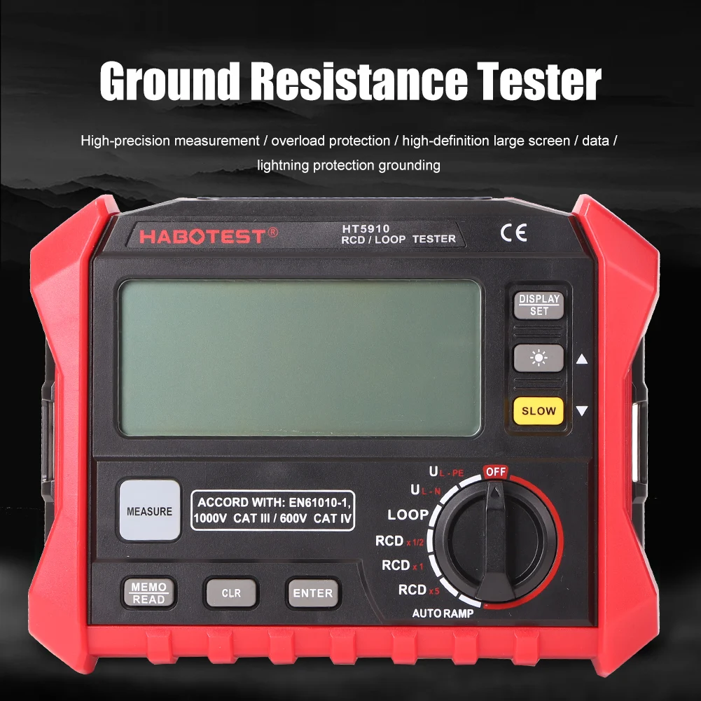 Высокоточный тестер HT5910 измеритель вибрации сопротивления изоляции с