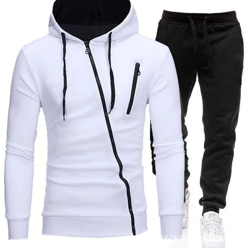 

2023 New Men's Casual Sweatshirts Suit Spring and Autumn Men's Zipper Hoodies and Sportpants Suit Daily and sportwear for Male